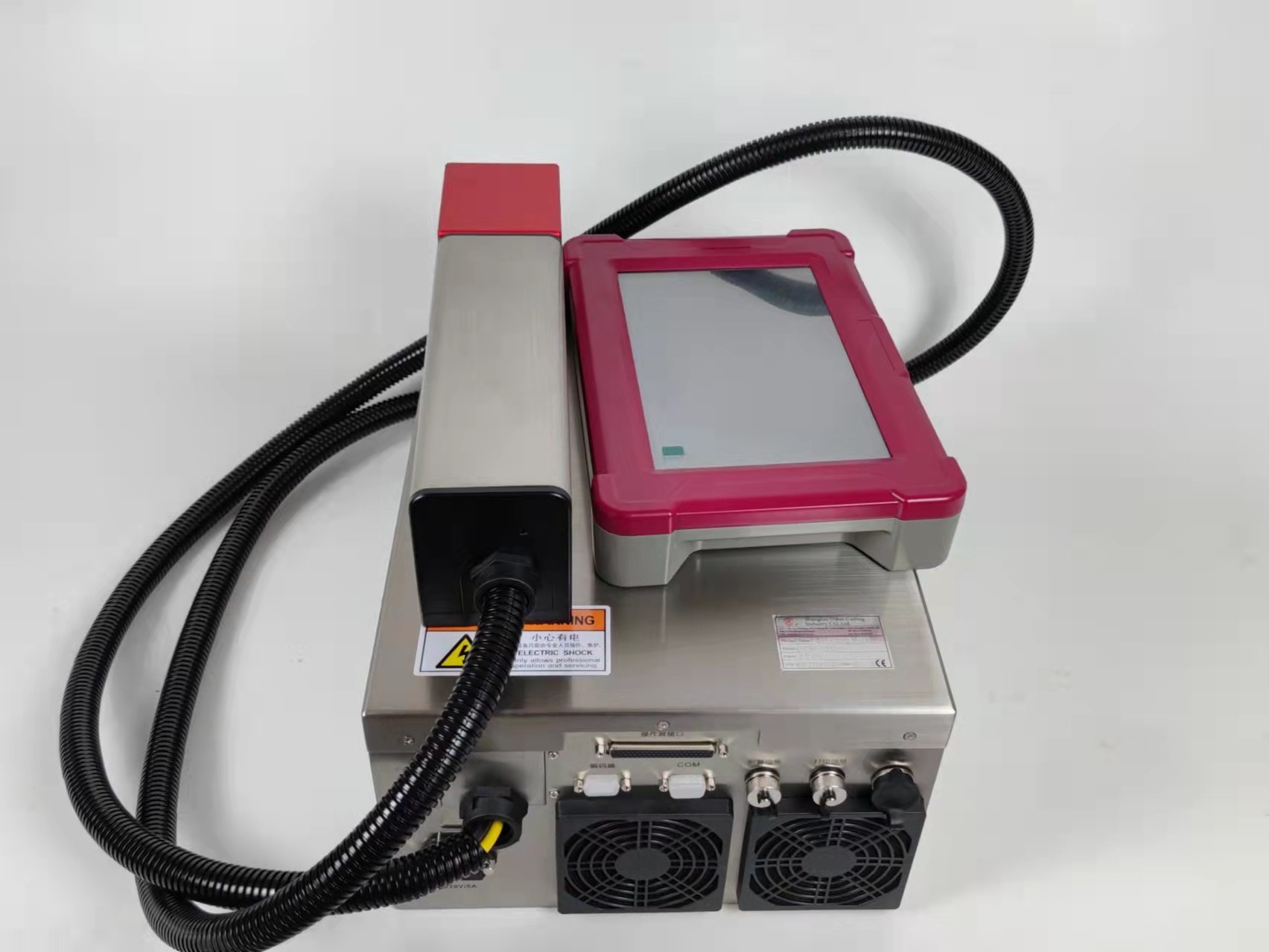 20W Fiber Laser Marking Machine QR Code Metal Laser Engraving Machine Online Date Printer for Packaging Machine