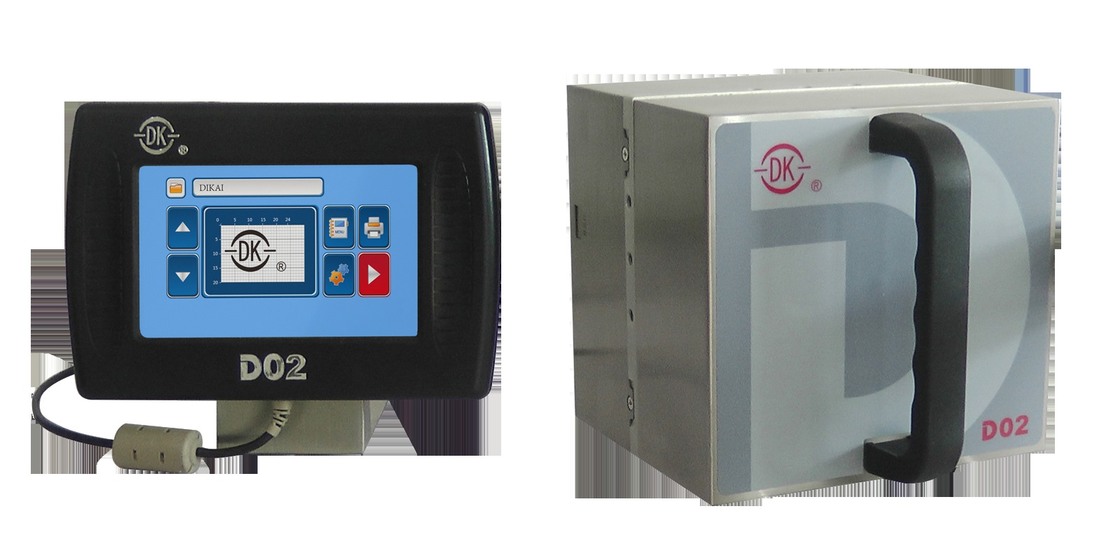 Impresora de transferencia térmica DIKAI D02 con cabezal de impresión de 24 mm, 200 DPI y velocidad de impresión de 120 PPM para empacadora vertical