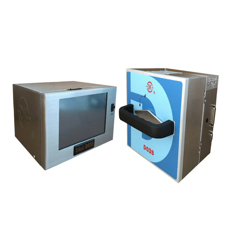 Impresora de transferencia térmica DIKAI D03S de 32 mm con alimentación de CA 100-240 V 50/60 Hz y suministro de aire de 6 bar/90 psi para área de impresión de 32x60 mm/32x100 mm